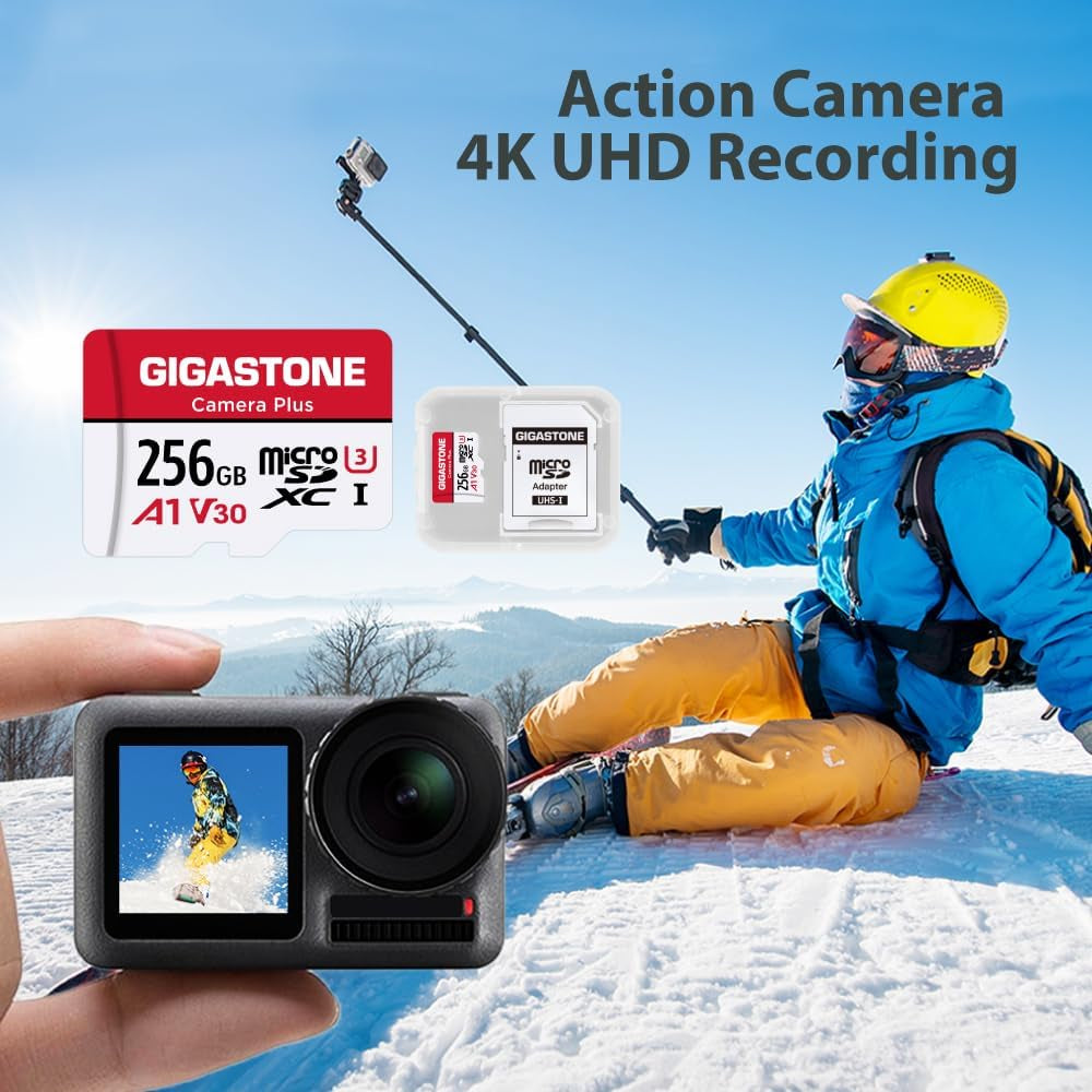 Micro SD Card 32GB, Camera Plus, Microsdhc Memory Card for Video Camera, Wyze Cam, Security Camera, Roku, Full HD Video Recording, UHS-I U1 A1 Class 10, up to 90Mb/S, with Adapter